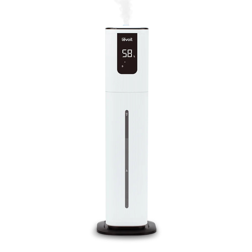 umidificator levoit - oasismist 1000s smart ultrasonic cool mist tower, autonomie 100 ore, control voce , telecomanda, rezervor